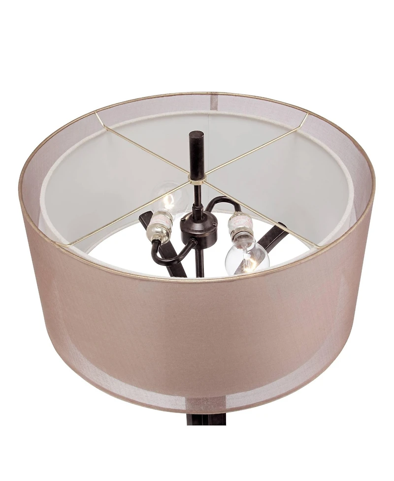 Franklin Iron Works Tristan 64" Tall Industrial Rustic Floor Lamp with Smart Socket