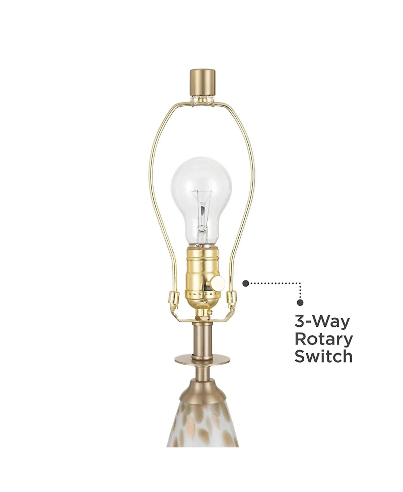 360 Lighting Melina 27 1/2" High Glass Table Lamp Set of 2