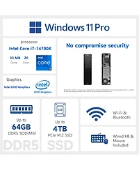 Hp Z2 Workstation Desktop Intel Core i7 64GB Ram Intel Uhd Graphics 1TB Ssd Storage Windows 11 Pro