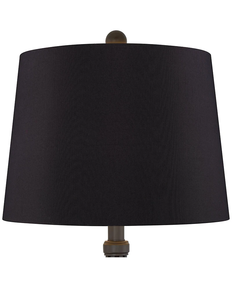 Franklin Iron Works Annie Modern Industrial Table Lamps 28" Tall Set of 2