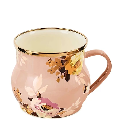 MacKenzie-Childs Wild Rose Mauve 16 oz. Mug
