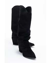 Prologue Shoes Women's Elaris Block Heel Knee High Boot