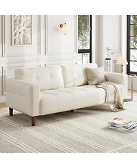 gaomon 83" Faux Leather Sofa