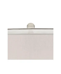 Possini Euro Design Swift Modern Table Lamp with Round Riser 32" Tall Mercury Glass Usb Charging Port Dimmer Double Drum Shade for Bedroom House Desk