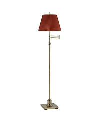 360 Lighting Westbury Modern 70" Tall Standing Floor Lamp Height Metal Brass Finish Pleated