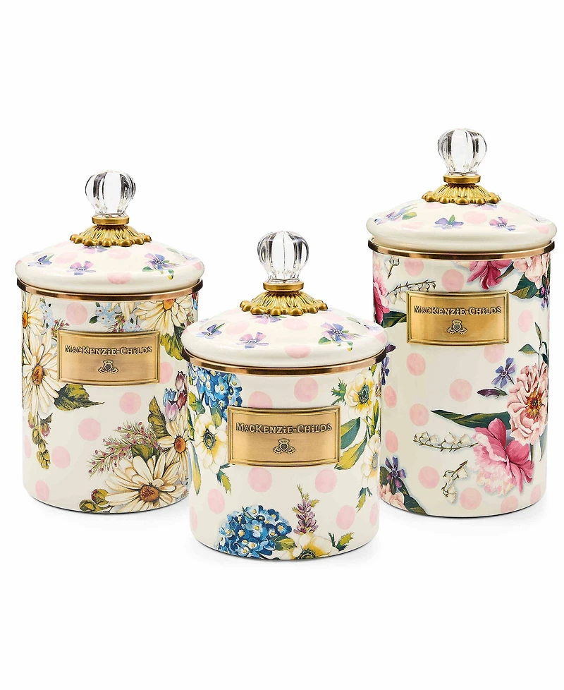 MacKenzie-Childs Wildflowers 48 oz. Medium Canister