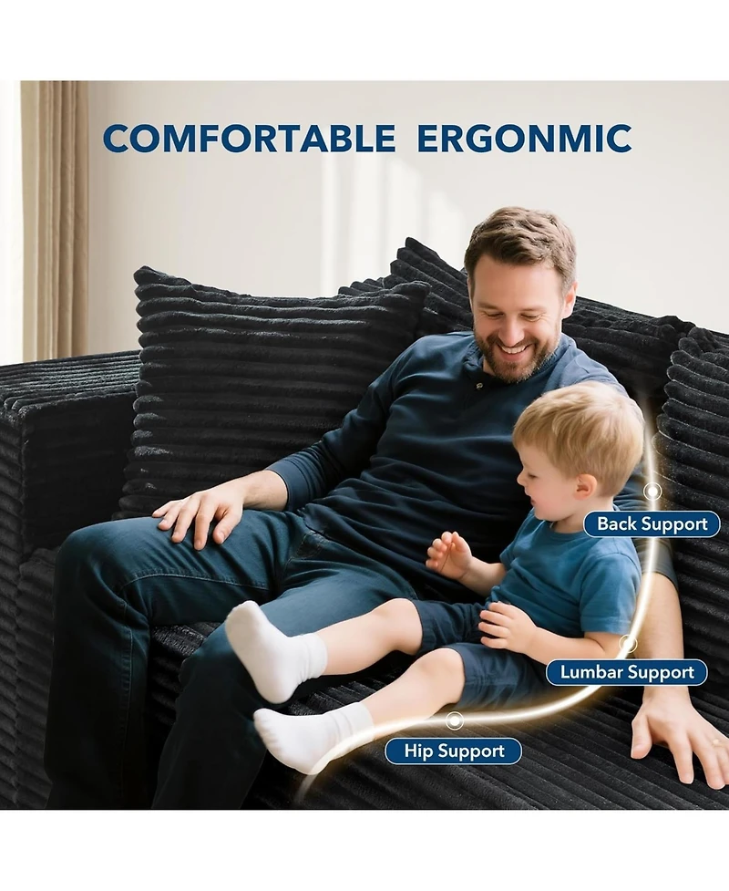 gaomon 106" Modular Sectional Sofa with Chaise