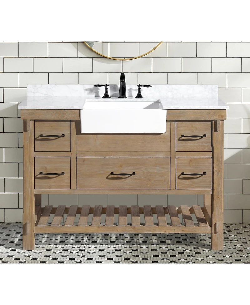 Ari Bath Marina 48" Bathroom Vanity Weathered Fir