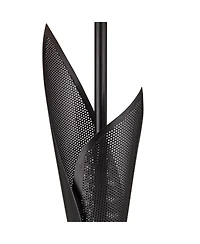 Possini Euro Design Sasha Modern Industrial Table Lamp 31 1/2" Tall Sculptural Metal Double Shade Bedroom Living Room Bedside Nightstand Office