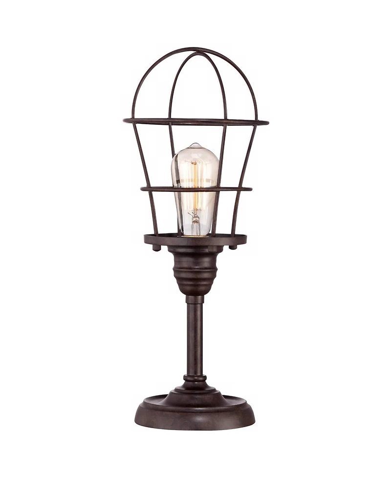 Franklin Iron Works Modern Industrial Desk Table Lamp 17 1/4" High