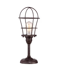 Franklin Iron Works Modern Industrial Desk Table Lamp 17 1/4" High