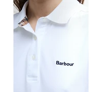 Barbour Women's Bowford Ribbed Collar Polo Top