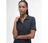 Barbour Women's Celeste Rib Collared Neck Midi Polo Dress