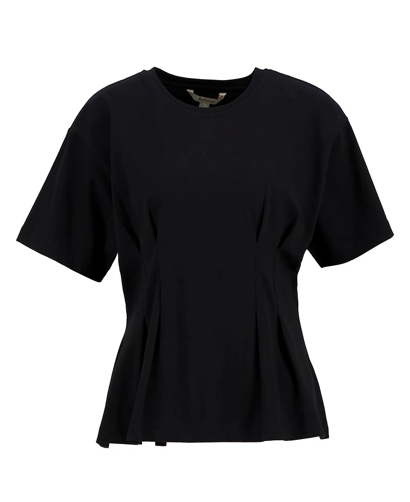 Barbour Women's Liza Pleated Waist Crewneck T-Shirt