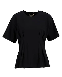 Barbour Women's Liza Pleated Waist Crewneck T-Shirt