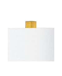 Possini Euro Design Zeus 29 1/2" Tall Modern Glam End Table Lamp Sculptural Gold Leaf Finish Living Room Bedroom Bedside Shade