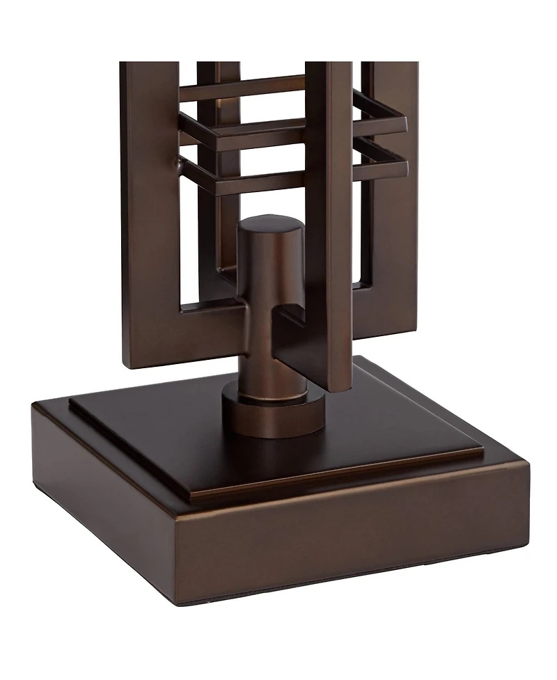 Franklin Iron Works Elias Modern Industrial Table Lamp 28" Tall