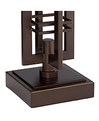 Franklin Iron Works Elias Modern Industrial Table Lamp 28" Tall