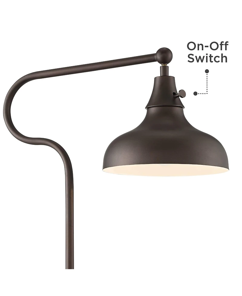 Franklin Iron Works Ferris Industrial Rustic 57" Tall Pharmacy Floor Lamp