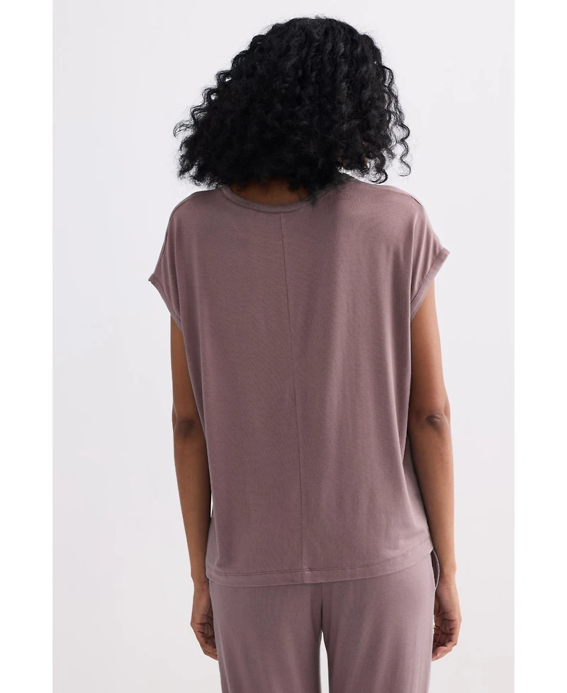 Reistor Women's Relaxed Tee in Dusty Rose