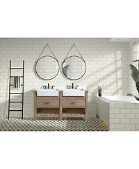 Ari Bath Marina 60" Bathroom Vanity Weathered Fir