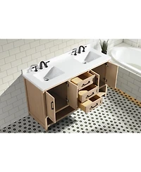 Ari Bath Venice 60" Bathroom Vanity Oak