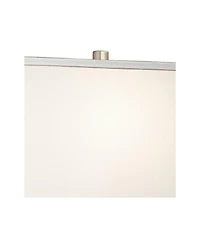 360 Lighting Evan Modern Table Lamps 28 1/2" Tall Set of 2 Brushed Nickel with Usb Charging Port Table Top Dimmers Rectangular Shade for Bedroom