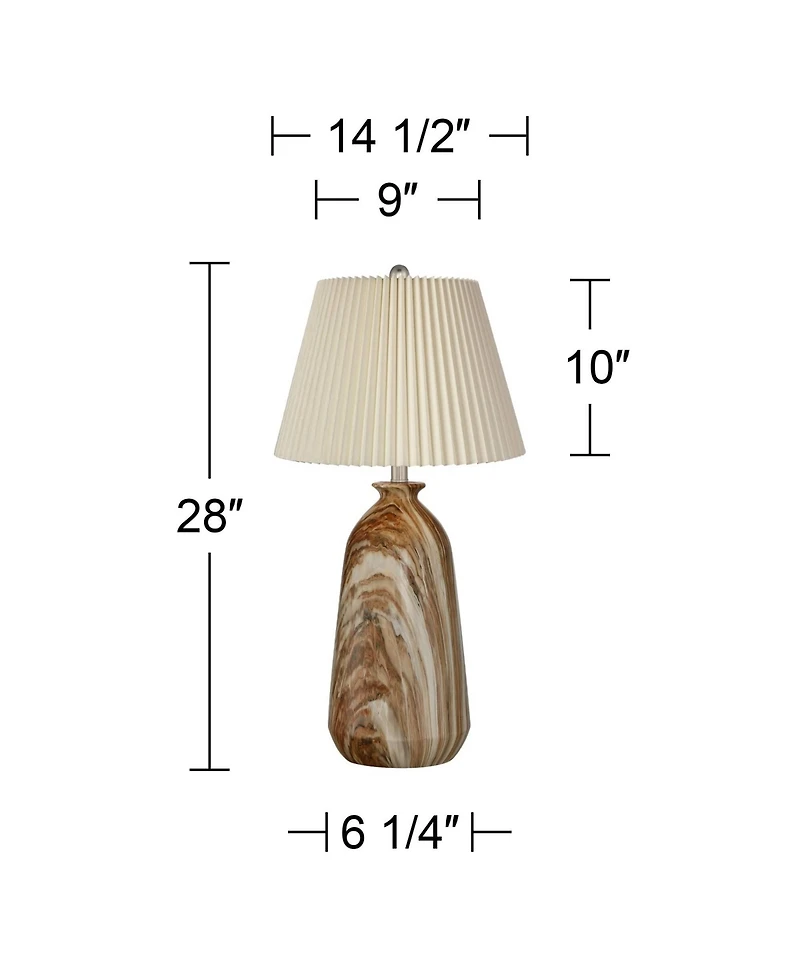 360 Lighting Carlton Modern Table Lamps 28" Tall Set of 2