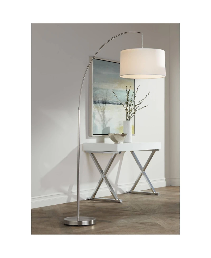360 Lighting Cora Modern Industrial 72" Tall Arc Floor Lamp with Smart Socket