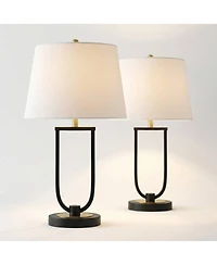 360 Lighting Pellana Brass Usb Table Lamp Set of 2