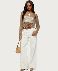 Edikted Women's Macarena Crochet Charm Top