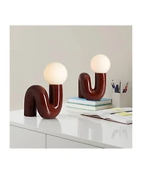 360 Lighting Fondant 11 1/2" Mid Century Modern Accent Table Lamps Set of 2