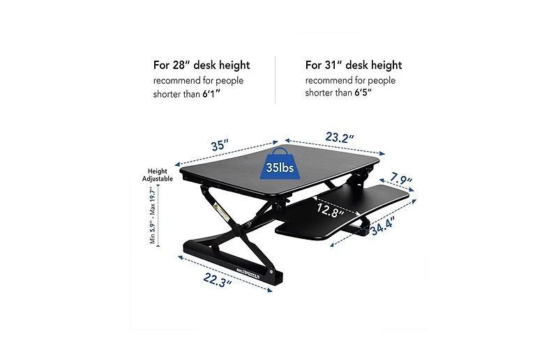 FlexiSpot Classic Series Sit-Standing Desk Converter