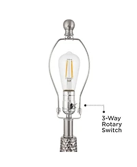 360 Lighting Titus 24 1/2" High Hammered Table Lamp Set of 2