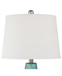 360 Lighting Dylan 27 1/2" Tall Modern Coastal Table Lamps Set of 2 WiFi Smart Socket Glass Living Room Bedroom