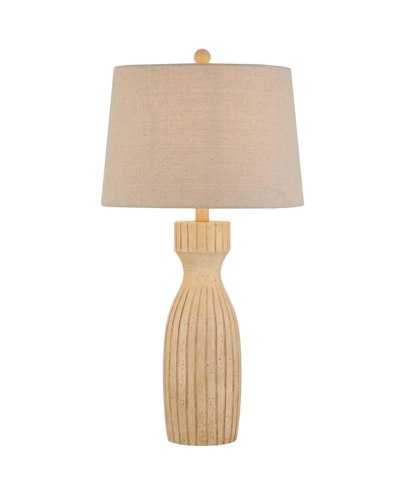 360 Lighting Andros High Beige Almond Table Lamp