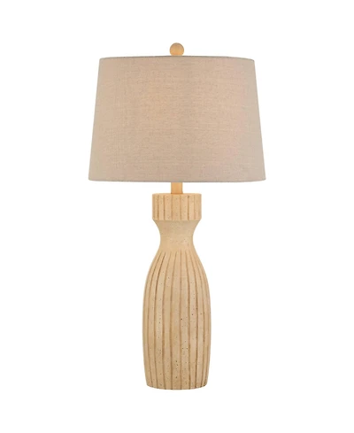 360 Lighting Andros High Beige Almond Table Lamp