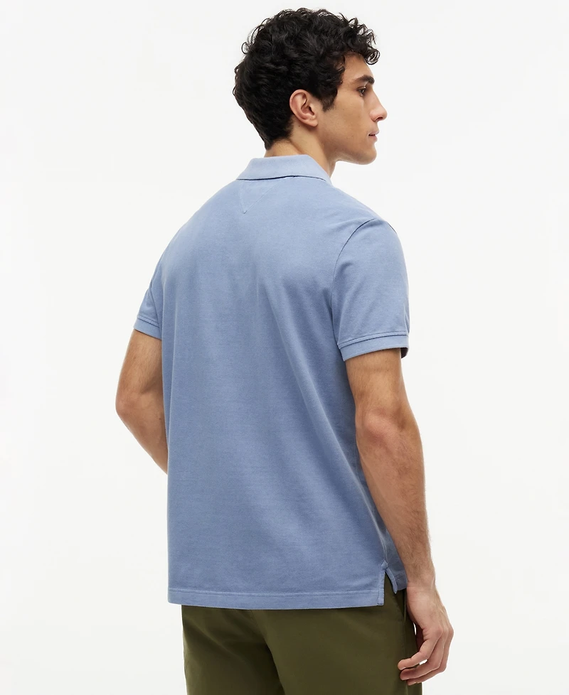 Tommy Hilfiger Men's Short Sleeve Garment-Dyed Polo Shirt