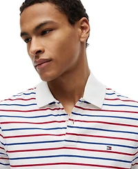 Tommy Hilfiger Men's Interlock Stripe Regular-Fit Polo Shirt