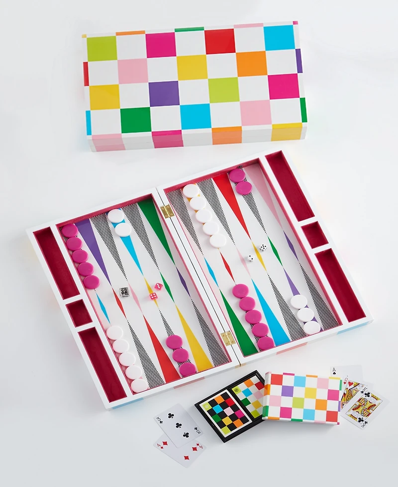 Jonathan Adler Checkerboard Backgammon Set