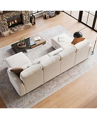 Gaomon Modular Sectional Sofa-Cloud Sectional Couches- Couch Sectional with Large Storage and Ottoman for Living Room, L-Shape