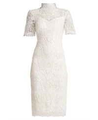 Tadashi Shoji Women's Marise Sequin Embroidered Illusion Dress