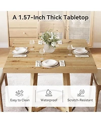 Tribesigns 31.5 Inch Modern Dining Table, Square Kitchen Table for Small Space, Perfect for 2-4 People