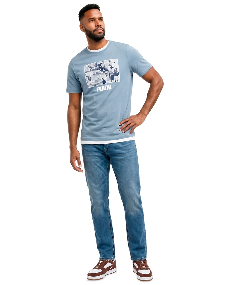 Puma Men's Soccer Photo Real Short Sleeve T-Shirt