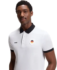 Boss by Hugo Men's Paddy Germany Country Flag Trim Polo Shirt