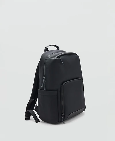 Mango Men's Multi-Functional Water-Repellent Pockets Backpack