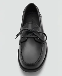 Mango Men's Leather Nautical Shoes