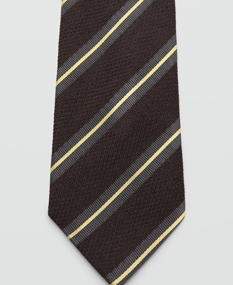 Mango Men's Combined Stripes Tie