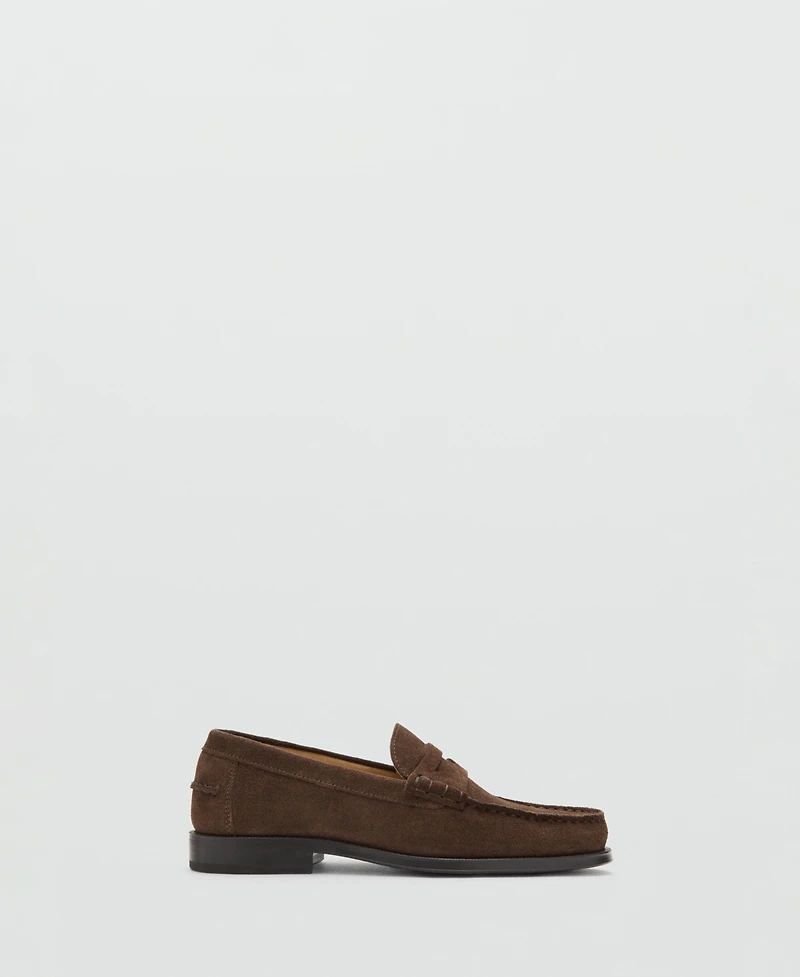 Mango Men's Split Leather Moccasins