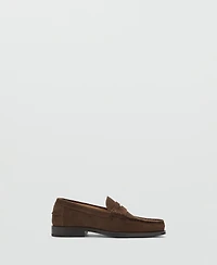 Mango Men's Split Leather Moccasins